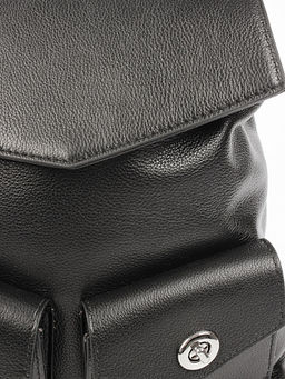 LACCOMA рюкзак А27149-черный натуральная кожа хлопок