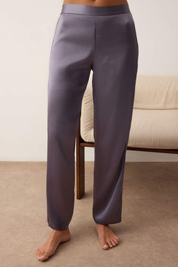 Antrasit 3lu Ceyiz Set Dantel Detayl? Saten Dokuma Pijama Tak?m? THMAW26PT00200 - Trendyolmilla фото 3