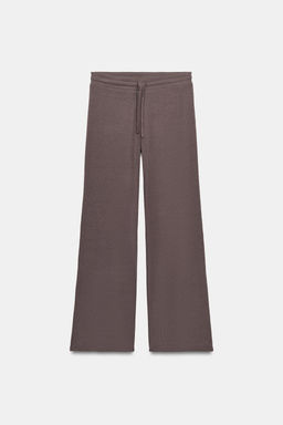 PANTAL?N RECTO RIB / Marr?n / Topo