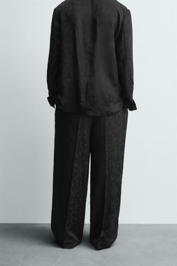 LIMITED EDITION PAISLEY JACQUARD FLOWING SUIT TROUSERS - Zara фото 3