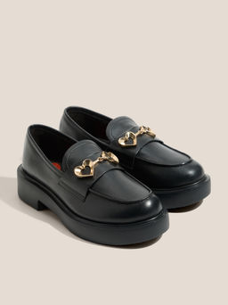 Женские лоферы LOVE MOSCHINO NEW CITY LOVE Артикул 4562256, черный  фото 2