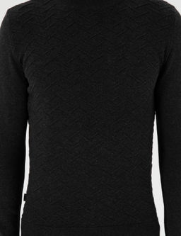 Antrasit Melanj Slim Fit Yar_m Bal_k__ Yaka Triko Kazak - Pierre cardin фото 6