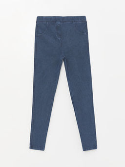 Beli Lastikli Basic K?z ?ocuk Tayt Pantolon