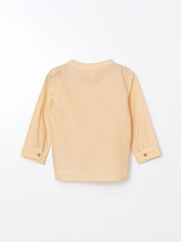 Keten Kar???ml? Erkek Bebek G?mlek