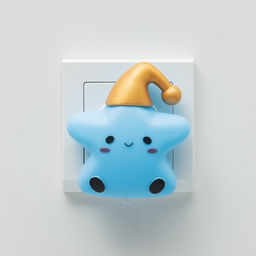 Ночник «Звездочка в колпаке» 1Вт LED синий 6,5х8х8,5см