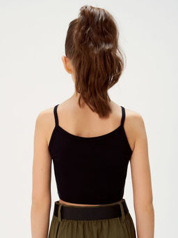 ACOOLA / Майка детская для девочек Koral черно-белый фото 3