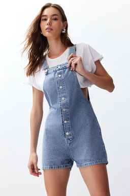 Mavi K?sa Denim Tulum TWOSS24TU00032