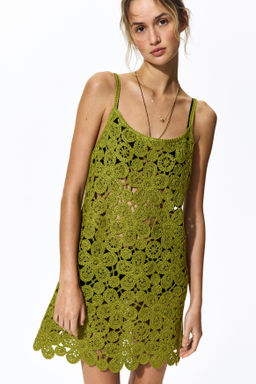 Minivestido efecto crochet - H&m фото 4