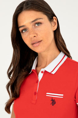 Футболка U.S. Polo Assn хлопок с эластаном красная фото 9