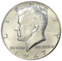 1/2 доллара (50 центов) 1967 года США