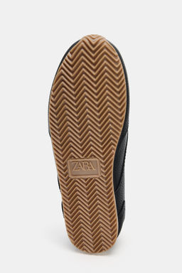 CONTRAST LEATHER TRAINERS - Zara фото 13