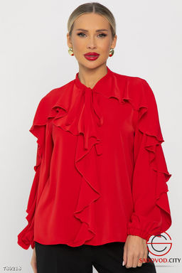 Блуза Дыхание осени (красная) Б14187-5М - Bruno фото 8