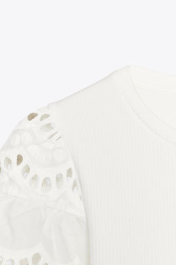 TANK TOP WITH SLEEVE EMBROIDERY - Zara фото 24