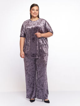 Вечерний бархатный костюм KO42911PUR64 - Артесса фото 9