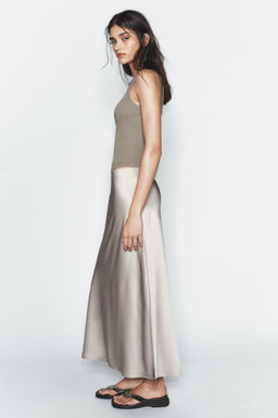 SATIN MIDI SKIRT - Zara фото 3