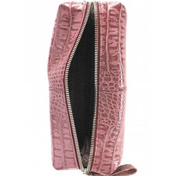 Косметичка Croco-К-720 натуральная кожа (1 отдел), ирис кайман (252) 265059  фото 3