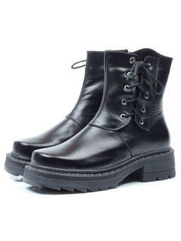 939 BLACK Ботинки зимние женские (натуральная кожа, натуральный мех)