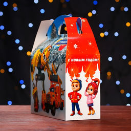 Цена за 5 шт. Подарочная коробка Турбозавры, Баул , 22 х 9 х 22 см - Simaland фото 3