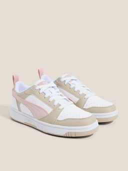 Детские кеды PUMA Puma Rebound V6 Lo Jr Артикул 4587291, бежевый