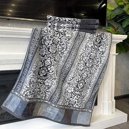 Missoni-3025 Полотенце махровое 50х90см, плотность 375гр/м2, 100% хлопок, велюр, серый (синий), Bolangde (Китай) - Домашняя Мода фото 4