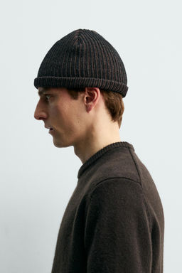 GORRO BEANIE CON LANA AARON LEVINE X ZARA / Negro  фото 2