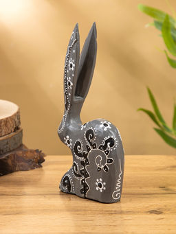 Сувенир «Заяц», 10×3×24 см, дерево