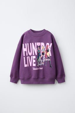 SUDADERA ESTAMPADA KPOP DEMON HUNTERS NETFLIX  / Morado