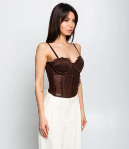 Топ #КТ1941, шоколадный - Dommod фото 2