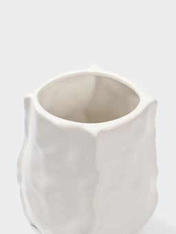 Ваза «Габино», 18.5×12 см, керамика, белая