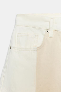 JEANS ZW COLLECTION BARREL PATCHWORK TIRO MEDIO / Crudo - Zara фото 4
