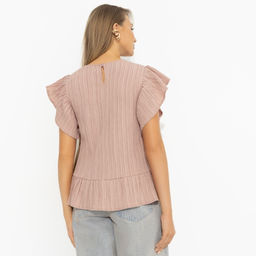 Блуза из жатой ткани, Потому что нужно! (коричневая) - Charutti фото 5