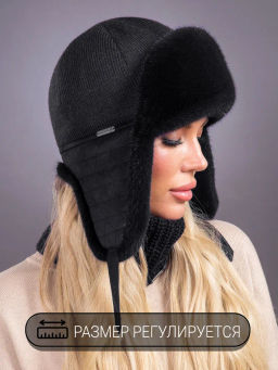 ВИДЕООБЗОР Ушанка норка трикотаж блэк - Davidovfox фото 5