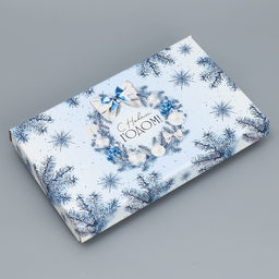 Коробка складная Новогодний венок, 25.5 15 4 см