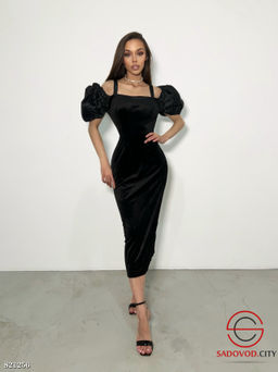 Платье с пышными рукавами-фонариками - Bruno фото 3