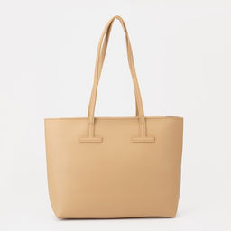 Сумка женская на молнии, бежевая