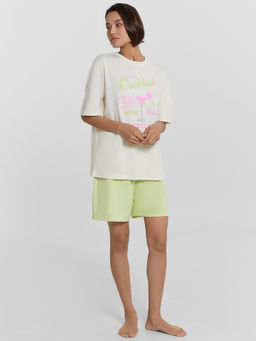 КОМПЛЕКТ ЖЕНСКИЙ (ДЖЕМПЕР, ШОРТЫ)