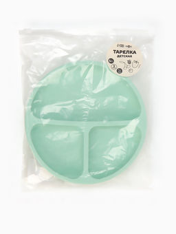 Тарелка детская секционная, 3 секции, бирюзовый, Mum&Baby