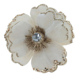 Изделие декоративное "Цветок" (на клипсе), L14 W14 H9 см