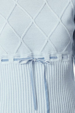 Mavi Kurdele/Fiyonk Detayl? Triko Kazak TWOAW25KZ00225