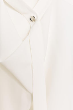 CAMISA CINTA CUELLO / Crudo - Zara фото 7
