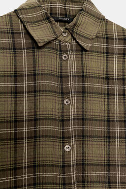 OVERSIZE CHECK SHIRT - Zara фото 8