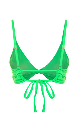 TRENDYOLMILLA Yesil Ucgen Dugumlu Bikini Ustu TBESS24BU00004  фото 8