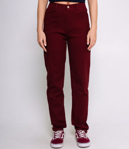 Джинсы #КТ9963, бордовый