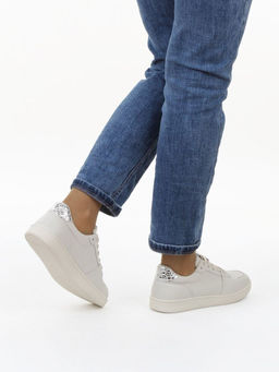 03-A1019-2 LT. BEIGE Полуботинки спортивные женские (натуральная кожа)