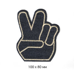 Термоаппликации джинсовые арт.TBY.DEN.09 РУКА 100х80мм уп.10шт