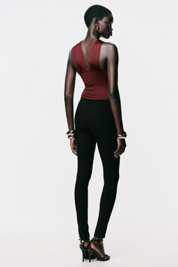 OTTOMAN LEGGINGS WITH BUTTONS - Zara фото 5