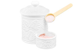 Банка д/соли 500 мл 15,5*10*14,5 см Тропики с крышкой, деревянной ложкой - Elan gallery фото 6