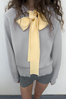 CHAQUETA PUNTO CAPUCHA LAZO / Gris vigor? - Zara фото 2