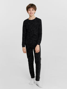 Комплект домашний для мальчиков черный с принтом драконы - Mark formelle фото 2