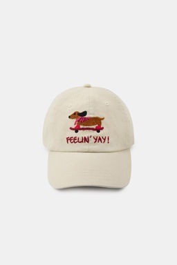 GORRA SARGA BORDADO TECKEL PAT?N / Beige - Zara фото 3